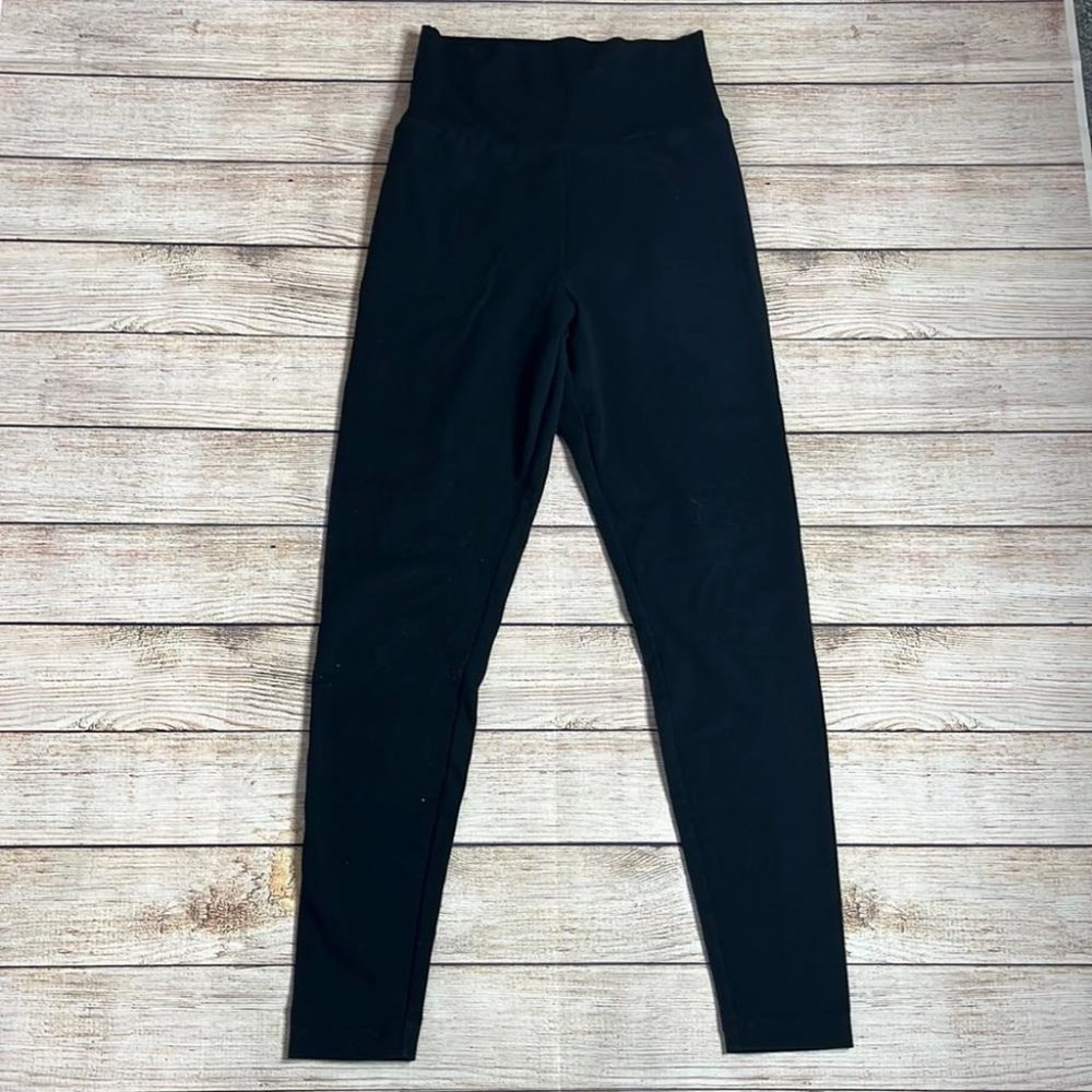 American Apparel Black High Waisted Classic Yoga Leggings